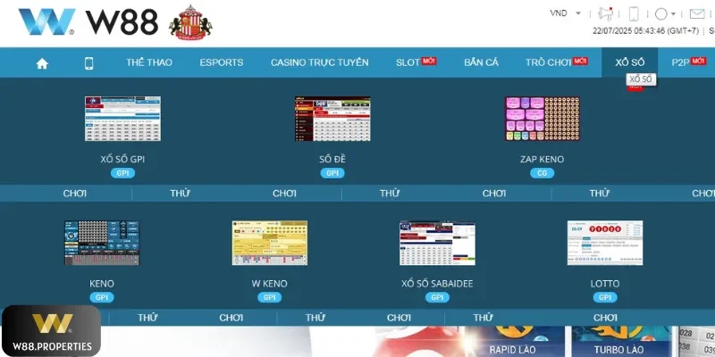 Chọn loại xổ số tùy thích