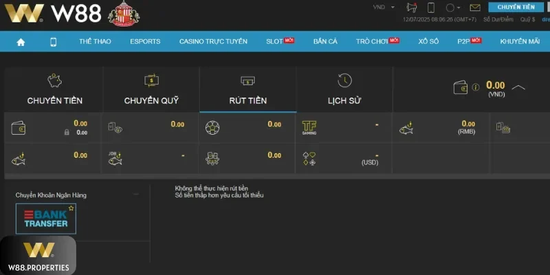 Điều kiện tạo lệnh cash out