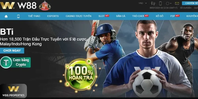 Giao diện trang chủ website