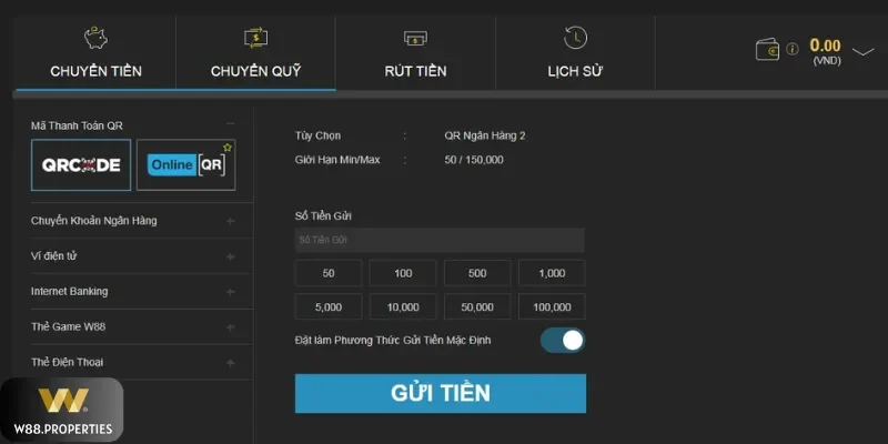 Hướng dẫn nạp vốn