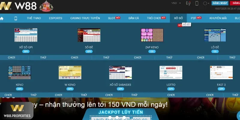 Nhiều loại hình quay số góp mặt